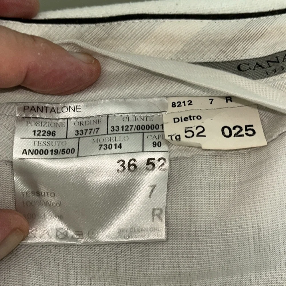 Canali Dress Pants Brown, VGUC, waist 37”, Inseam 30”. 100% Wool, made in Italy - Picture 14 of 16